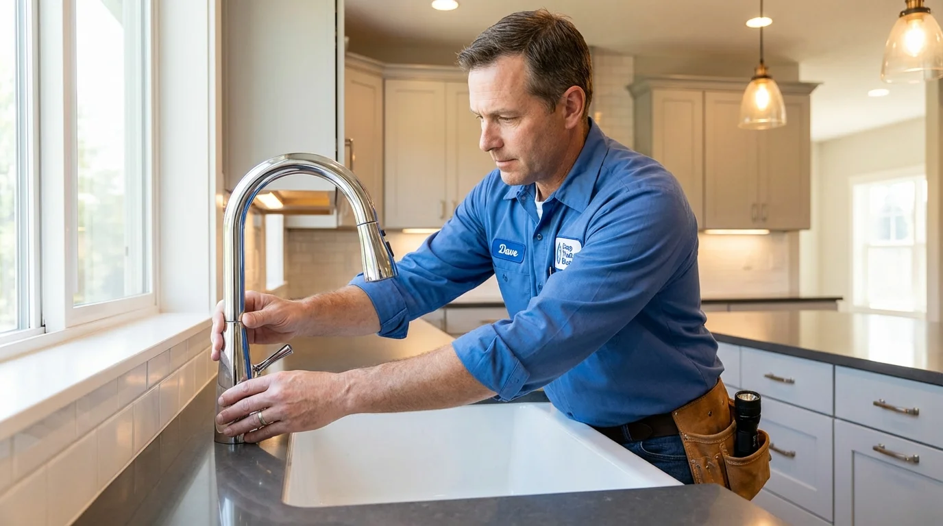 Kitchen faucet installation by Johns Plumbing LLC in Tionesta