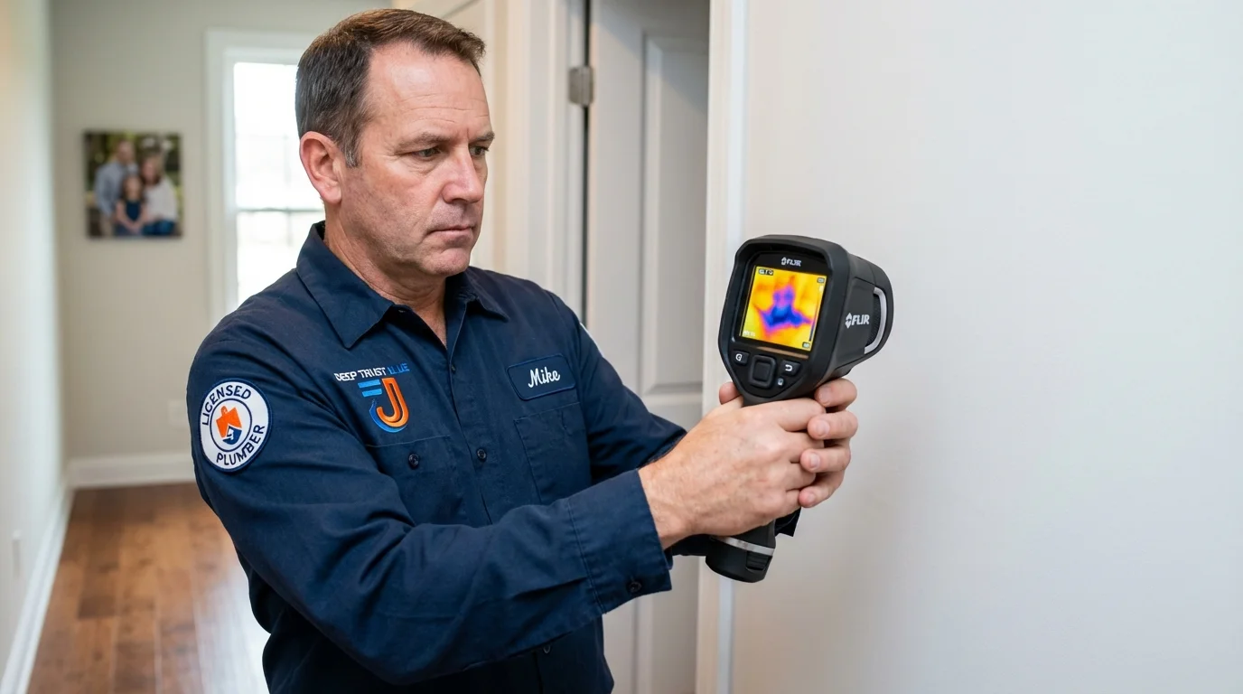 Thermal imaging leak detection by Johns Plumbing LLC in Tionesta